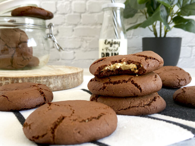 Galletas Chocolate Y Leche Condensada Disfrutando Sin Gluten