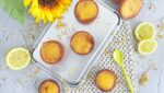 Financiers sin gluten de lemond curd