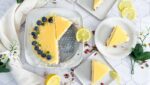 Tarta de queso y lemond curd sin gluten