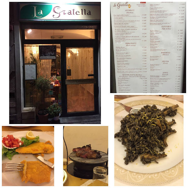 restaurante sin gluten La Gratella en Florencia