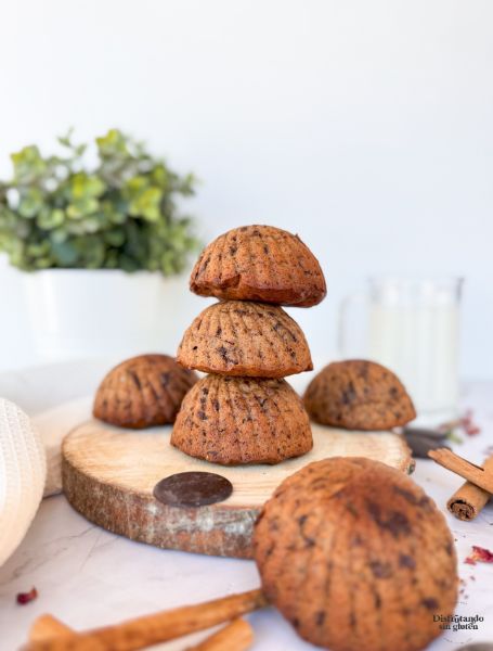 Muffins sin gluten de chocolate y canela