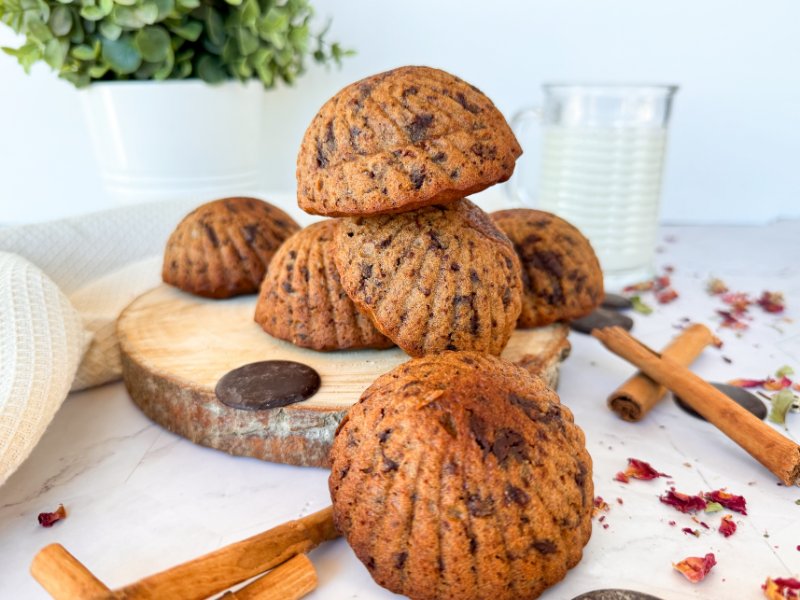 Muffins de chocolate y canela sin gluten