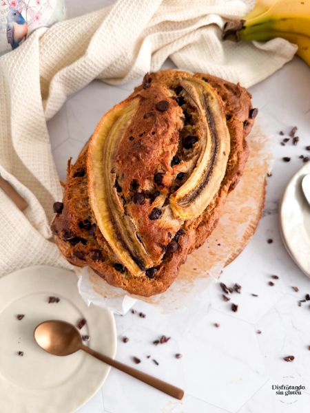 Pan de plátano sin gluten