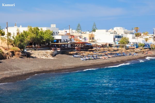 Playas de Kamari sin gluten