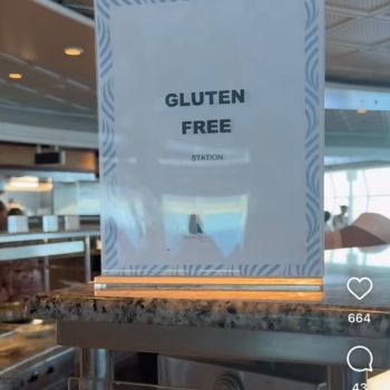 Buffet libre sin gluten barcos Royal Caribbean