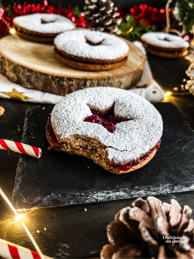 Galletas tipo Linzer sin gluten